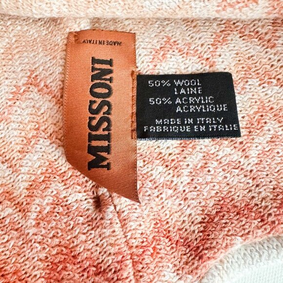 Missoni PInk Red Orange Wool Blend Hat OS - Picture 10 of 10